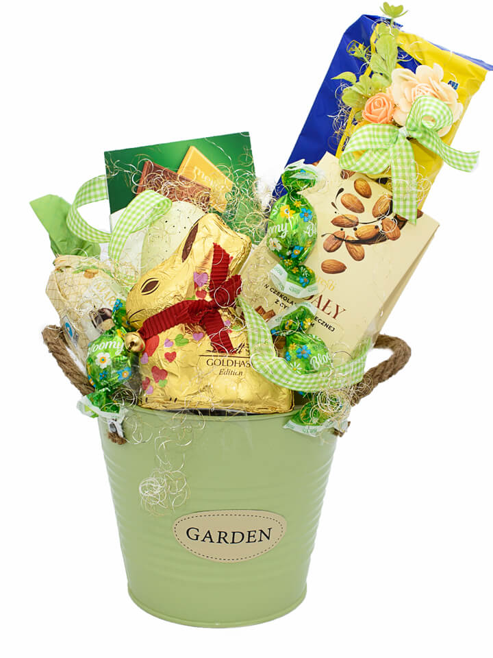 Pudełko "Gold Bunny - Wiosenne wiaderko"