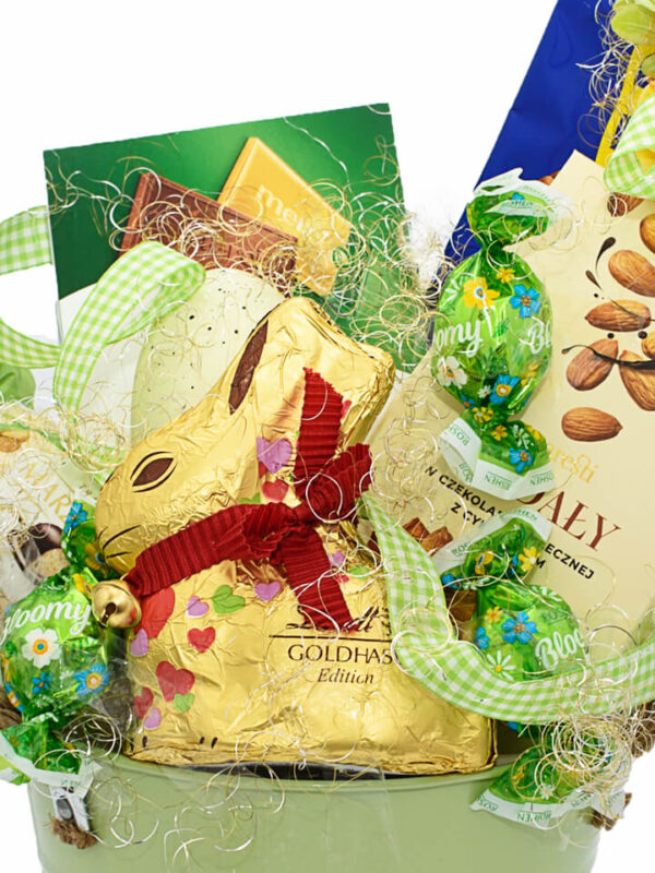 Pudełko "Gold Bunny - Wiosenne wiaderko"2